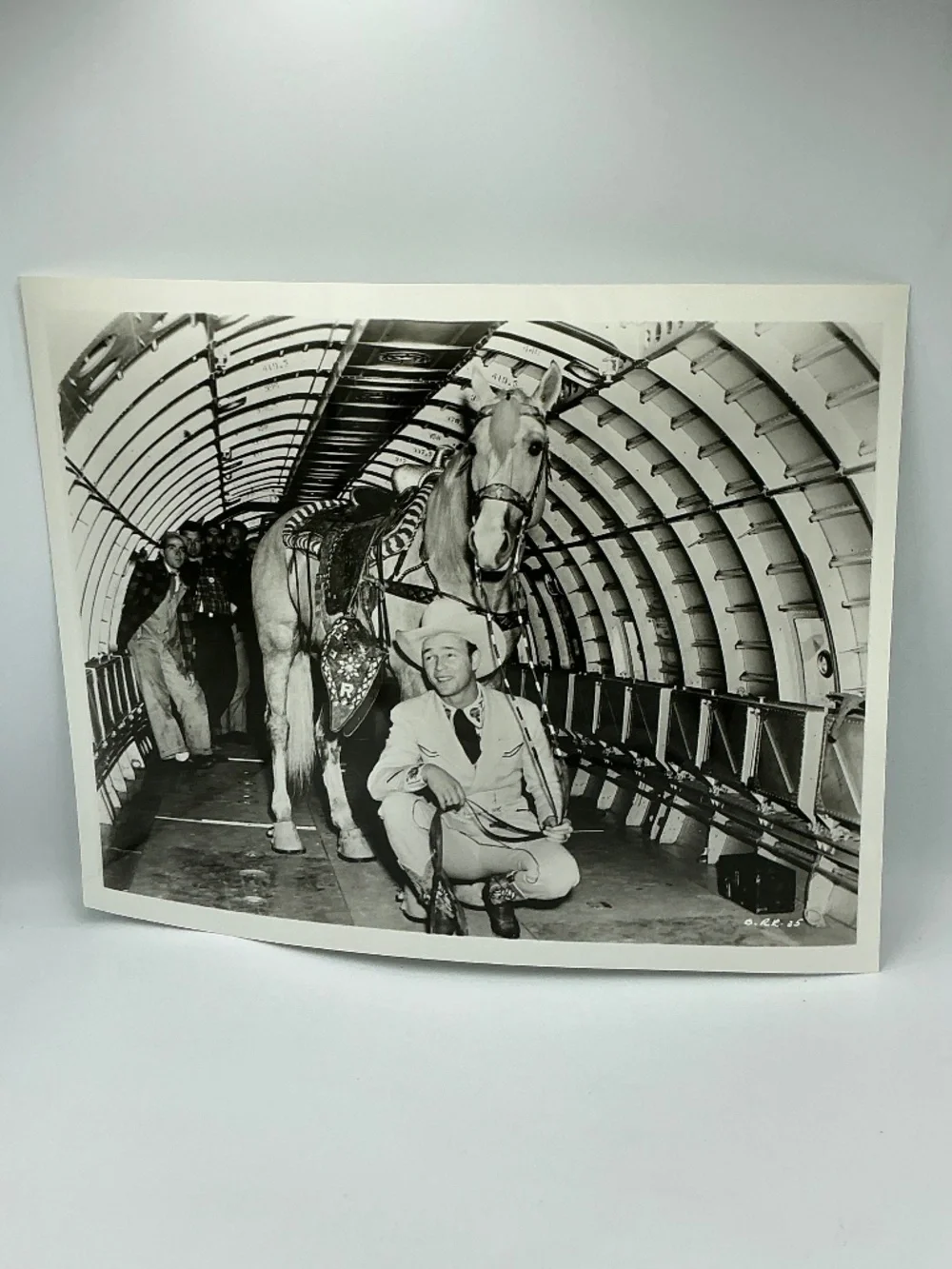 Roy Rogers & Trigger Horse Inside Cargo Plane 8x10 Glossy Photo Western - Picture 1 of 4